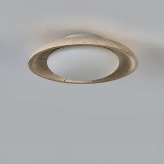 Lunara Yellow Travertine Ceiling Light-Neutral Decor
