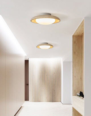 Lunara Yellow Travertine Ceiling Light-Neutral Decor