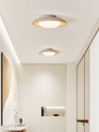 Lunara Yellow Travertine Ceiling Light-Neutral Decor