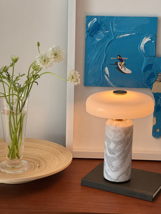 Ryvek Lampe de Table en Marbre Moderne