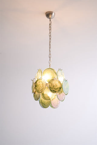 Aurora Lustre Multicolore Murano Disque Superposé Artistique