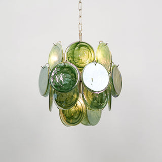 Aurora Lustre Multicolore Murano Disque Superposé Artistique