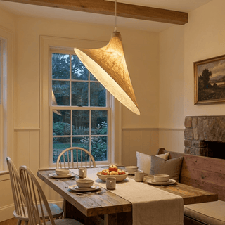 Lunaris Drift Silk Pendant Lamp-Neutral Decor
