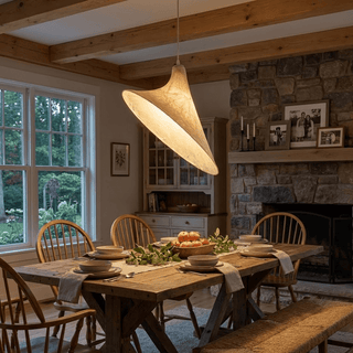 Lunaris Drift Silk Pendant Lamp-Neutral Decor