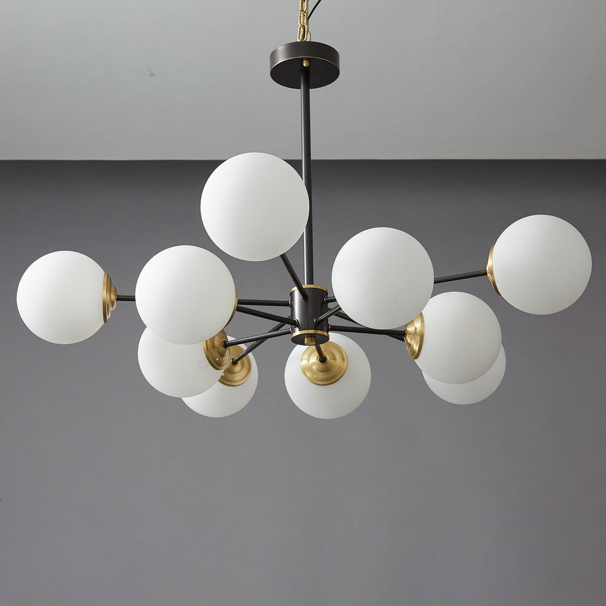 Galeon Lustre en Verre et Laiton de Qualité Supérieure Orb