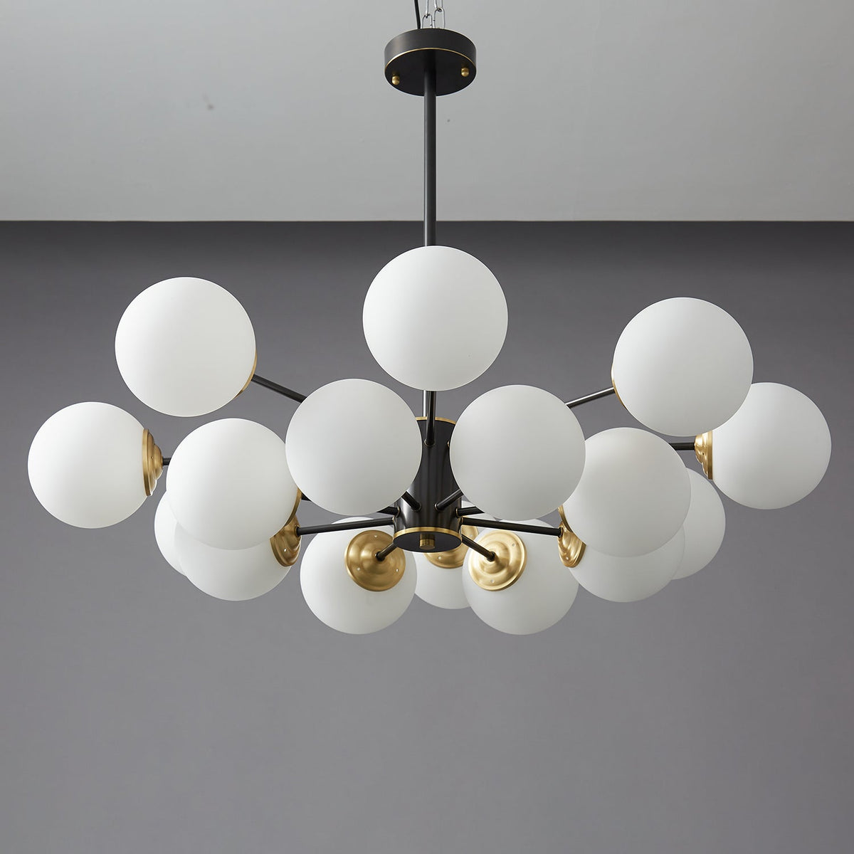 Galeon Lustre en Verre et Laiton de Qualité Supérieure Orb