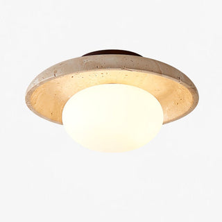 Cataliel Lampe Plafonnier Minimaliste en Travertin
