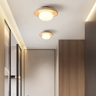 Cataliel Lampe Plafonnier Minimaliste en Travertin