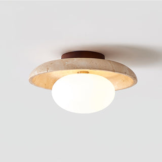 Cataliel Lampe Plafonnier Minimaliste en Travertin