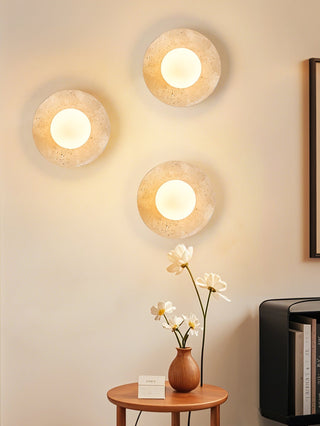 Vesolyra Lumière de Plafond Industrielle en Travertin