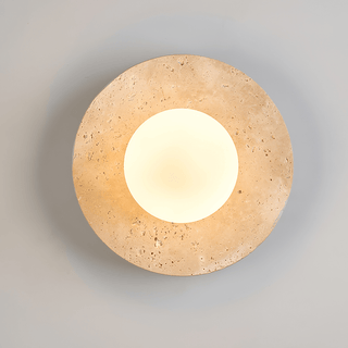 Vesolyra Lumière de Plafond Industrielle en Travertin