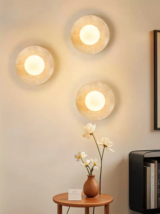 Vesolyra Lumière de Plafond Industrielle en Travertin