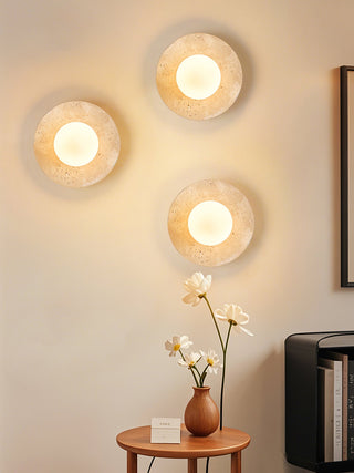 Vesolyra Lumière de Plafond Industrielle en Travertin