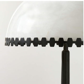 Nuxs Lampe de Table en Albâtre Dôme Élégante