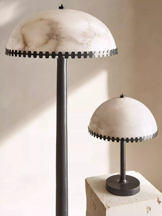 Nuxs Lampe de Table en Albâtre Dôme Élégante