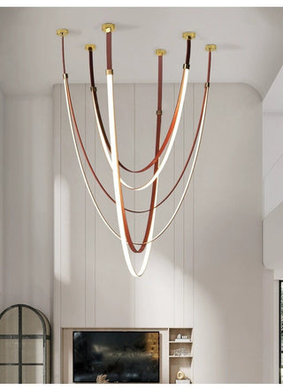 Odin Parabola Lustre Décoratif en Cuir Et Silicone
