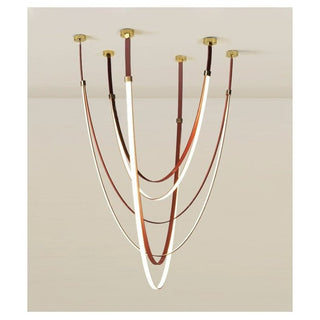Odin Parabola Lustre Décoratif en Cuir Et Silicone
