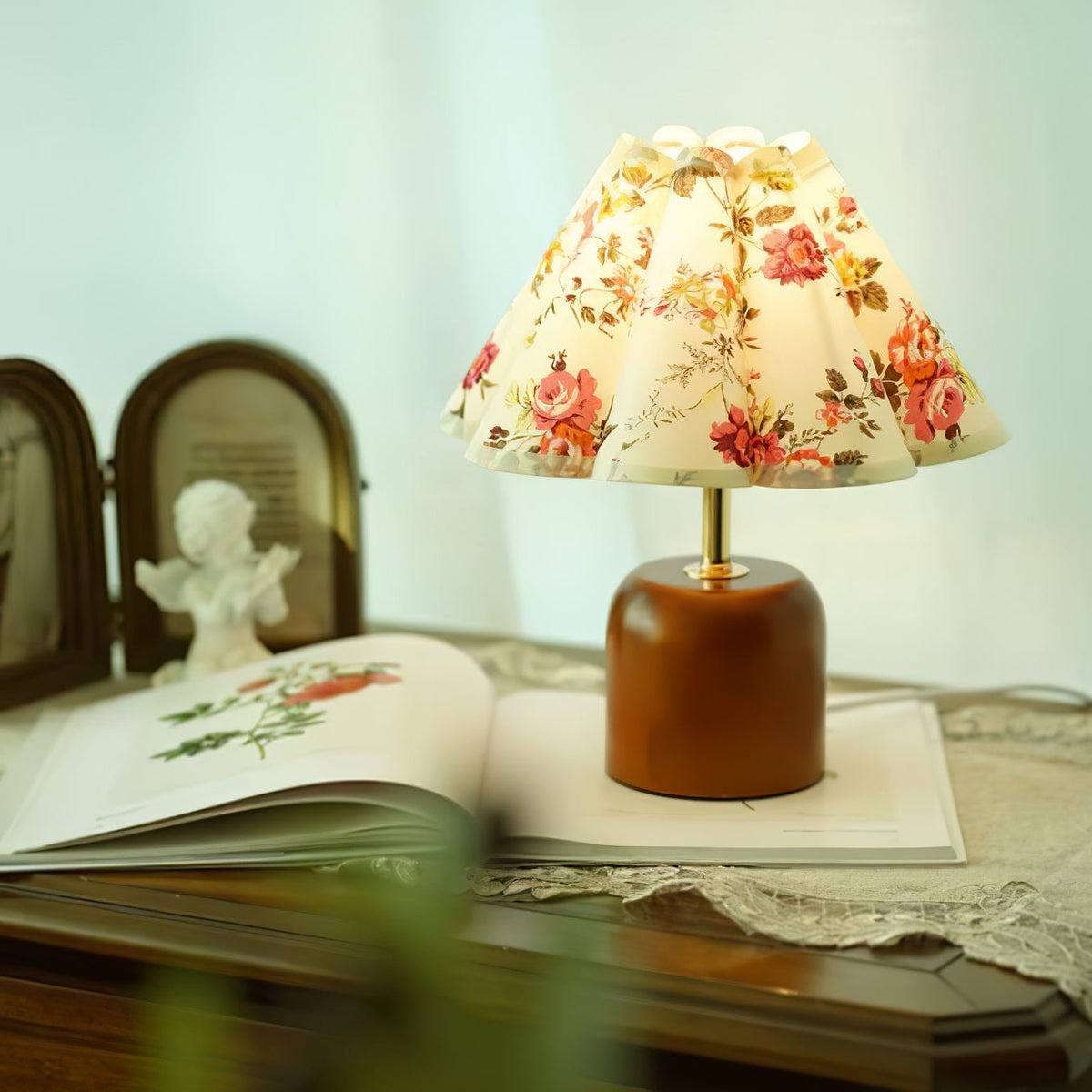 Verena Lampe de Table en Tissu