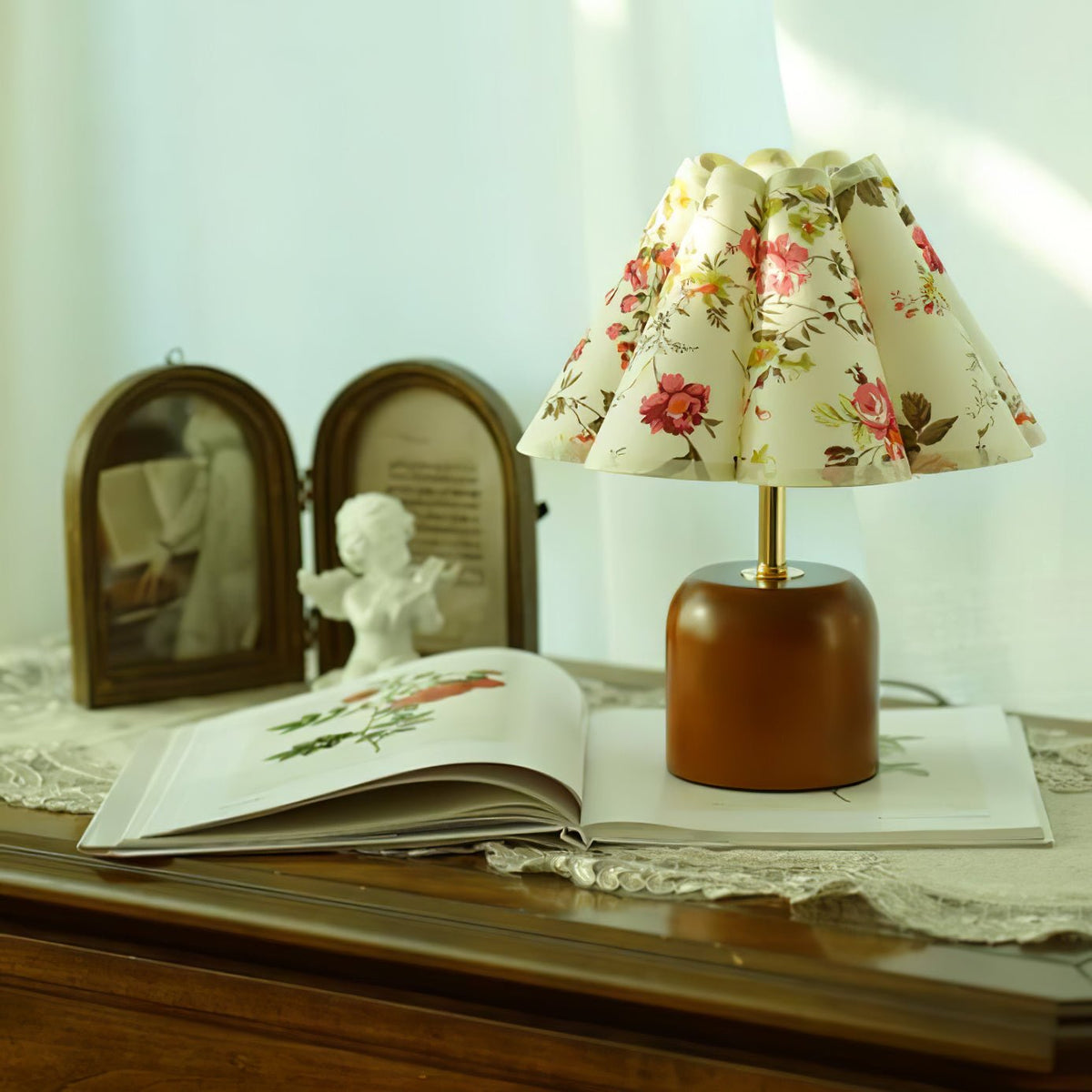 Verena Lampe de Table en Tissu