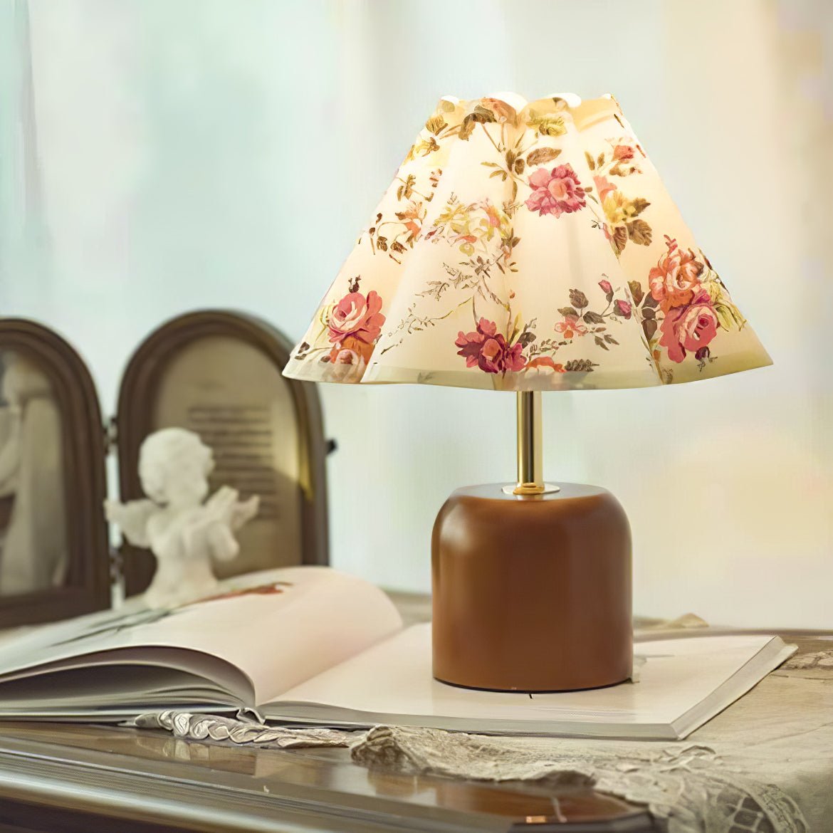Verena Lampe de Table en Tissu