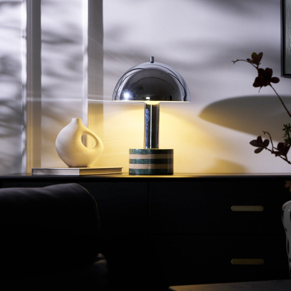 Strata Lampe de Table en Marbre Minimaliste