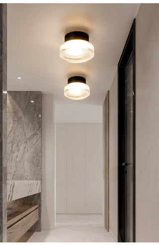 Luno Ribbed Glass Wall Light-Neutral Decor