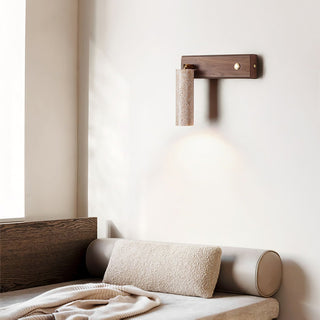 Ornoria Applique Murale Cylindrique en Travertin
