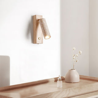 Ornoria Applique Murale Cylindrique en Travertin