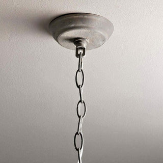 Lustra Lustre Rétro Cage Grise Bougie