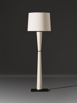 Luxe Leather Floor Lamp-Neutral Decor