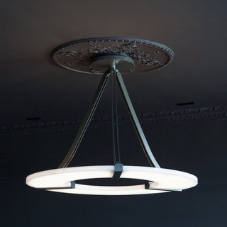 Elirionis Lustre Métal Albâtre Minimaliste Moderne