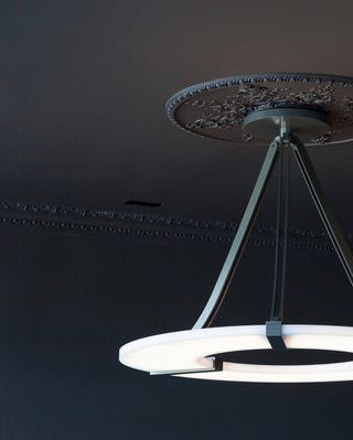 Elirionis Lustre Métal Albâtre Minimaliste Moderne