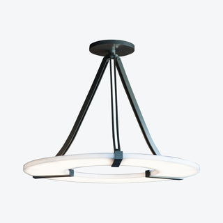 Elirionis Lustre Métal Albâtre Minimaliste Moderne
