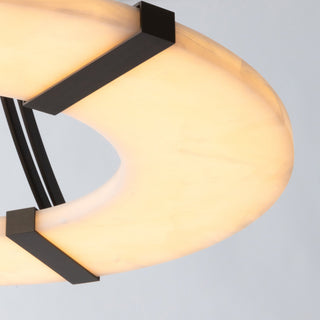 Elirionis Lustre Métal Albâtre Minimaliste Moderne
