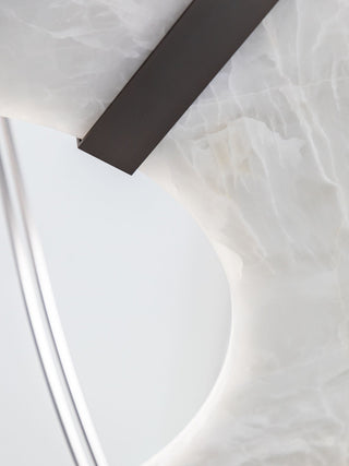 Elirionis Lustre Métal Albâtre Minimaliste Moderne