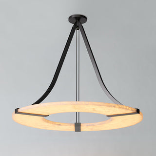 Elirionis Lustre Métal Albâtre Minimaliste Moderne