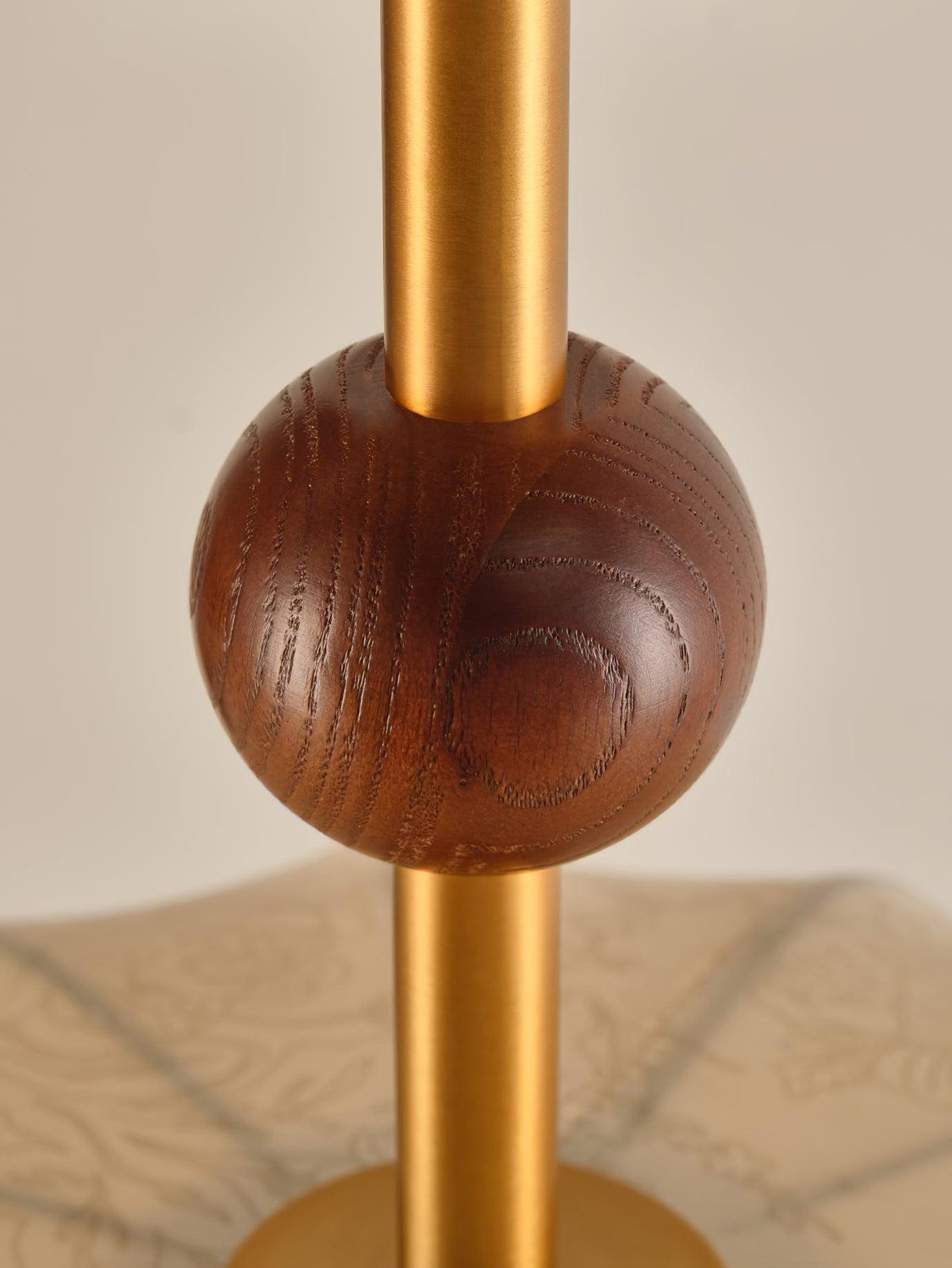 Ceiling Light in Fabric, Metal and Wood for Warm Interiors Elegant-Neutral Decor