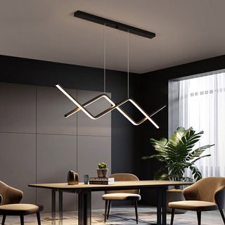 Arisha Luminaires Suspension Lineaire Minimaliste En Aluminium Pour La Cuisine Ou Salon