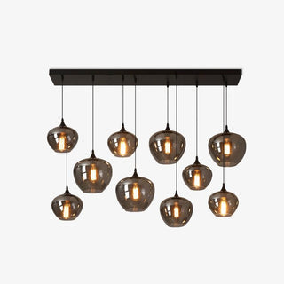Tevely Suspension Industrielle Chic en Verre
