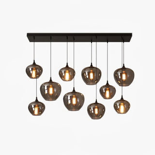 Tevely Suspension Industrielle Chic en Verre