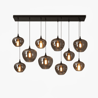 Tevely Suspension Industrielle Chic en Verre