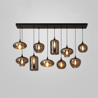 Tevely Suspension Industrielle Chic en Verre