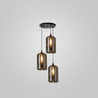 Tevely Suspension Industrielle Chic en Verre