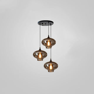 Tevely Suspension Industrielle Chic en Verre