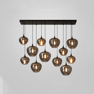 Tevely Suspension Industrielle Chic en Verre