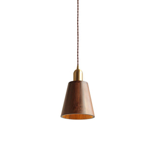 Lustra Suspension Lampe Noyer Laiton Moderne pour Salon