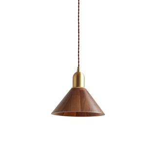 Lustra Suspension Lampe Noyer Laiton Moderne pour Salon