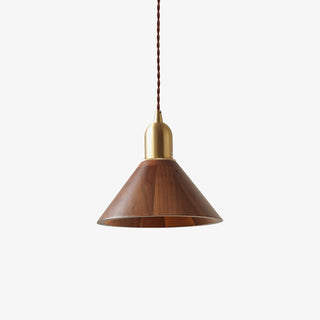 Lustra Suspension Lampe Noyer Laiton Moderne pour Salon