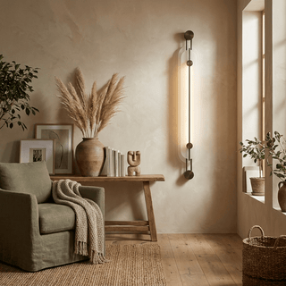 Lyra Alabaster Wall Sconce-Neutral Decor