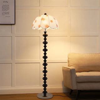 Autumn Lampadaire en Bois Et Tissu Élégante